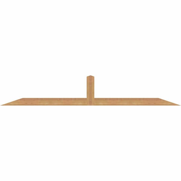 Ekena Millwork Portland Smooth Timber Gable Bracket, Western Red Cedar, 84"W x 14"H x 1 1/2"D x 3 1/2"F, 4/12 Pitch GBW084X14X0204POR00SWR - main